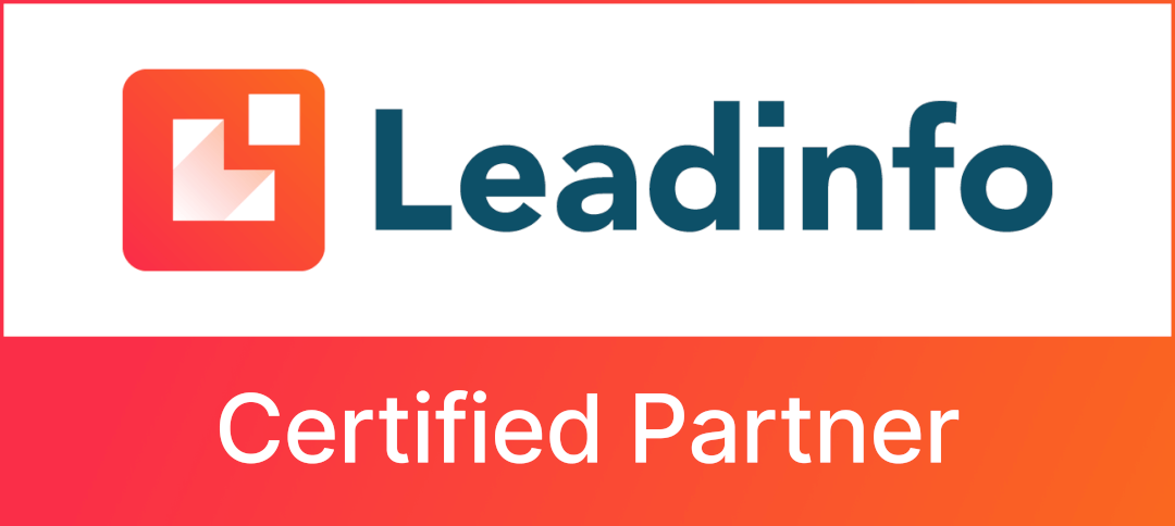 LeadInfo Content-Erfolg Zertifizierungslogo Logo und Zertifizierungshinweis, dass die Content-Erfolg GmbH offizieller Partner bei LeadInfo ist
